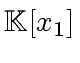 $ {\mbox{${\mathbb{K}}$}}[x_1]$