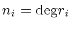 $ n_i = {\deg} r_i$