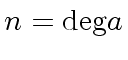 $ n = {\deg} a$