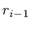 $ r_{i-1}$