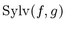 $ {\rm Sylv}(f,g)$