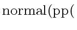 $ {\rm normal}({\rm pp}($