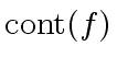 $ {\rm cont}(f)$