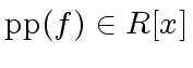 $ {\rm pp}(f) \in R[x]$