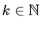 $ k \in {\mbox{${\mathbb{N}}$}}$