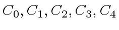 $ C_0, C_1, C_2, C_3, C_4$