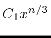 $ C_1 x^{n/3}$
