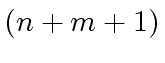 $ (n+m+1)$