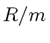 $ R/m$