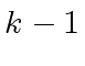 $ k-1$