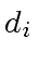 $ d_i$