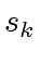 $ s_k$