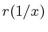 $ r(1/x)$