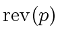 $ {\rm rev}(p)$