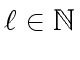 $ {\ell} \in {\mbox{${\mathbb{N}}$}}$