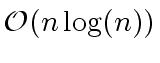 $ {\cal O}(n \, {\log}(n))$