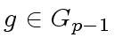 $ g \in G_{p-1}$