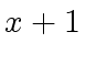 $ x + 1$