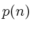 $ p(n)$