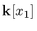 $ {\bf k}[x_1]$