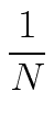 $\displaystyle {\frac{{1}}{{N}}}$