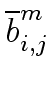 $ \overline{{b}}^{m}_{{i,j}}$