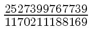 $ {{2527399767739} \over {1170211188169}}$