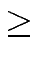 $\displaystyle \geq$