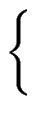 $\displaystyle \left\{\vphantom{ \begin{array}{l} x \equiv a \mod{\, m} \\  x \equiv b \mod{\, n} \\  \end{array} }\right.$