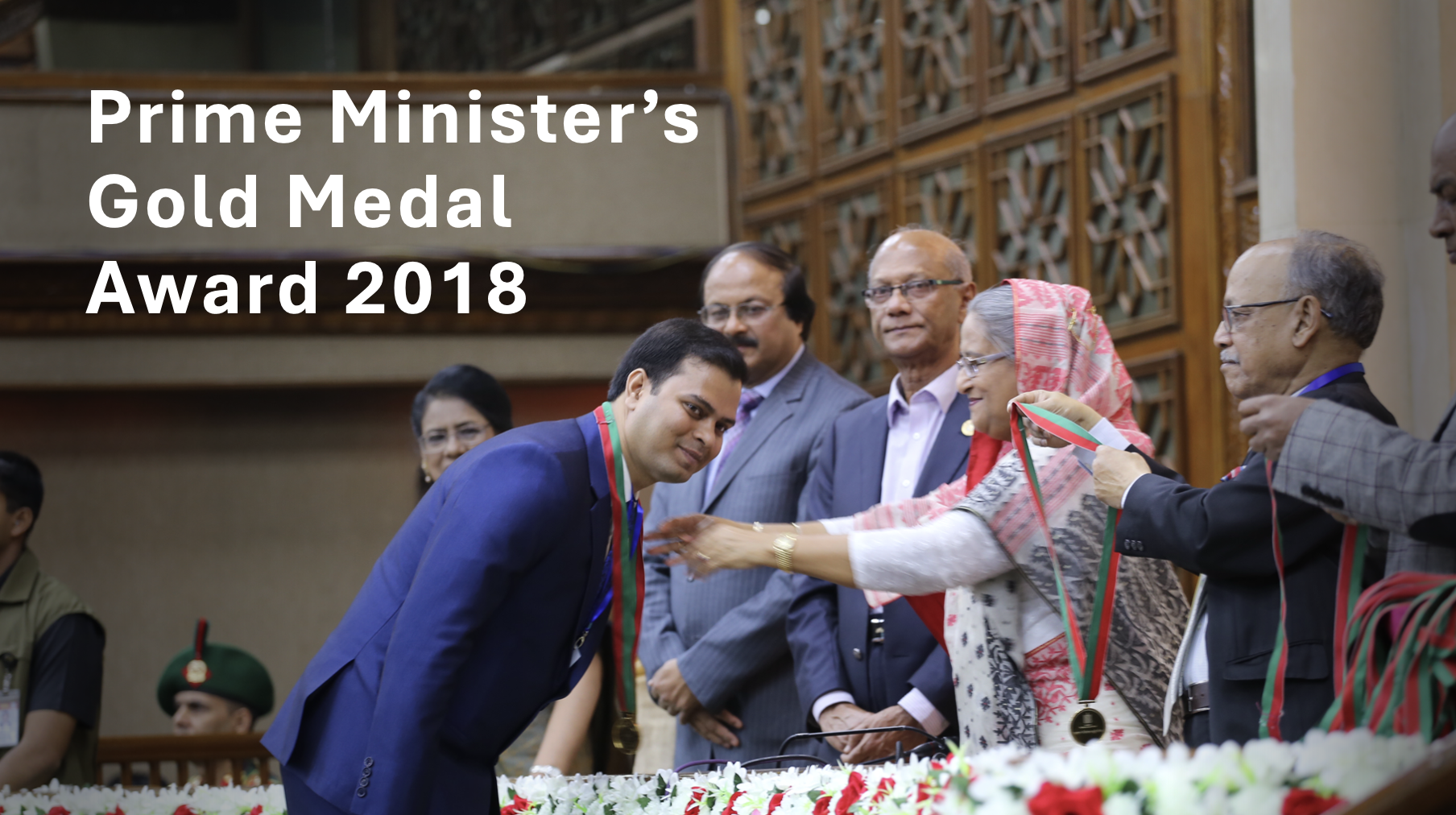 Award ceremony at national event